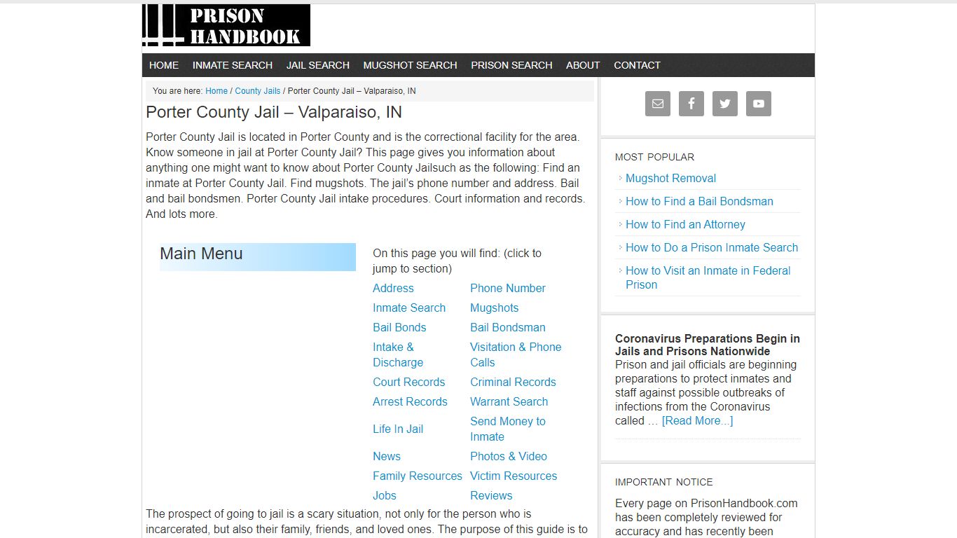 Porter County Jail – Valparaiso, IN